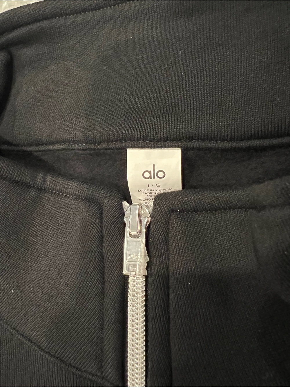 *NEW* ALO Yoga Accolade 1/4 Zip Pullover Sweatshirt - Black - L - Picture 8 of 8